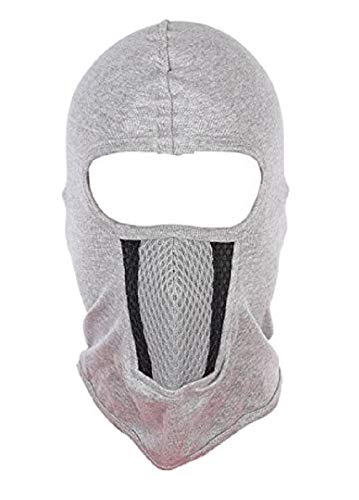 H-Store Full Face Dust Proof Mask for Bike|Cycle Balaclava Men - melangegreyblackgrey