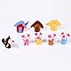 LHKJ 8 Stücke Schwein Fingerpuppen Set,Tiere Lernen Handpuppe Fingerpuppen für Baby und Kleinkinder