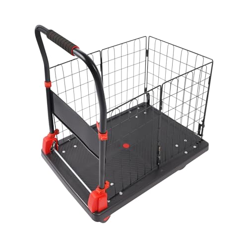 Carretilla plegable de mano 660 lbs con jaula miniatura 6