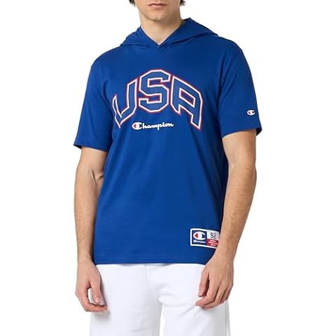 Champion Men's Legacy Retro Sport Hooded T-Shirt Cover