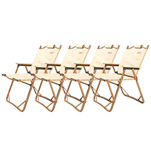 4 Sätze Terrassen-Liegestühle,Klappbare Outdoor-Stühle,Tragbare...