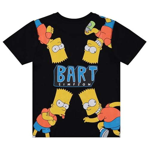 Image of The Simpsons Boy's Bart T-Shirt and Shorts Bundle Clothing Set- Little and Big Boys Bart Simpson Sizes 4-20
