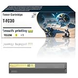 LSSF Compatible for Toshiba E-Studio 2051C 2050C 2551C 2550C Printers, T-FC30 TFC30UC TFC30UK TFC30UM TFC30UY Toner Cartridge, Ultra-High Print Page Count with Chip 7000 Pages (Yellow)