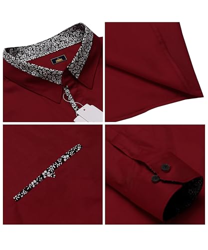Image of Mens Shirt | Black Cotton Blend Casual | Regular Fit | Full Sleeve | Printed Spread Collar | Solid Plain Style | Summer Office Wear | Stylish Shirt for Men