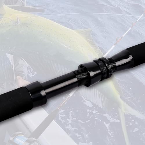 Fiblink Caña de Pescar Trolling Carbono 5'6" Pesada Acción Rápida (2 Piezas) miniatura 4