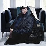Arichwhoo Benedict Cumberbatch Blanket Bedding Fleece Blanket Soft Throw Blankets Lightweight Anti-Static Blanket - 3 Sizes