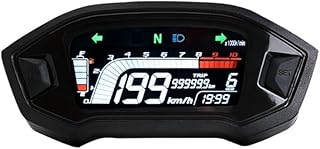 Motorcycle Odometer Universal For 1,2,4 Cylinder 10000 RPM Motorcycle LCD Display Speedometer Odemeter Tachometer With Digital Sensor Panel Meter