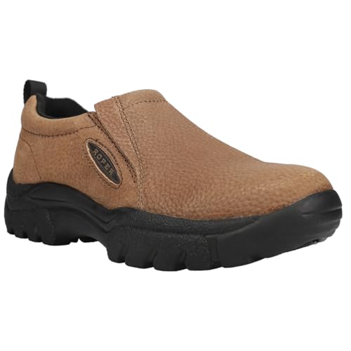 ROPER Mens Performance Slip On Casual Shoes - Brown2