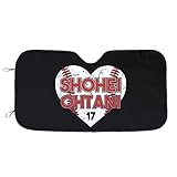 人気 大谷翔平 サンシェード 車フロント ガラスカバー 遮光 断熱 車用 紫外線カット 簡単着脱 吸盤 車用サンシェード 保護四季用 雑貨 140*76cm