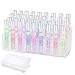 IPENP Rollerball Perfume Organizer, Beauty Scent Holder, 36 Space Clear Acrylic Perfume Organizer Refillable Container Tall Scented Oil Storage Display Case, Makeup Lipgloss Lipstick Display Case