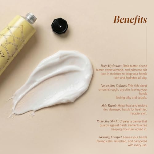 Image of Agapi Sikkim Primrose Hand Cream 30g - Handcrafted & sustainable, richly moisturizing with primrose extract. Repairs, protects, non-greasy, light floral scent. Ideal for all skin types.