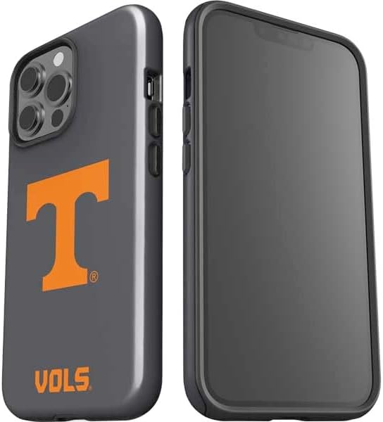 Skinit Impact Phone Case Compatible with iPhone 15 Pro Max - Officially Licensed University of Tennessee-Knoxville T Logo Vols on Gray Design