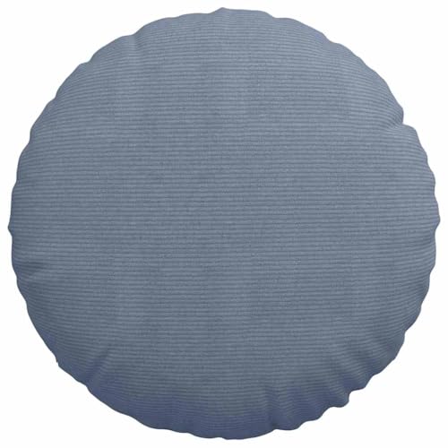 Coussin d'assise ergonomique en velours lavable bleu 80cm