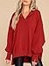 BWQ Women's Oversized Sweatshirts Long Sleeve Henley Button Down Pullover Hoodies