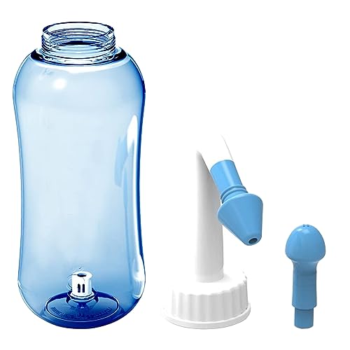ONCCI 500ml Lavaggio Nasale,Irrigatore Nasale Manuale per Lavaggi Nasali Neti