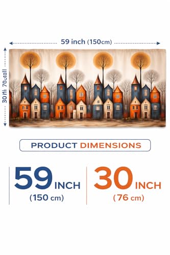 Image of Barebeauty Premium Printed Kitchen Sink Curtain | Kitchen Under Sink Curtain | Decorative Cabinet Cover | Washable & Dustproof | Modern Curtain (3, Design-1)
