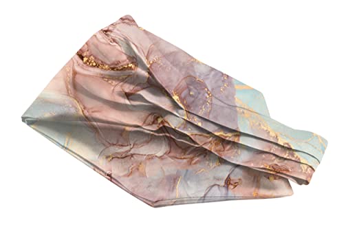 Image of BLACKSMITH Jacquard Microfiber Neckwear Ascot and Matching Pocket Square Set for Men