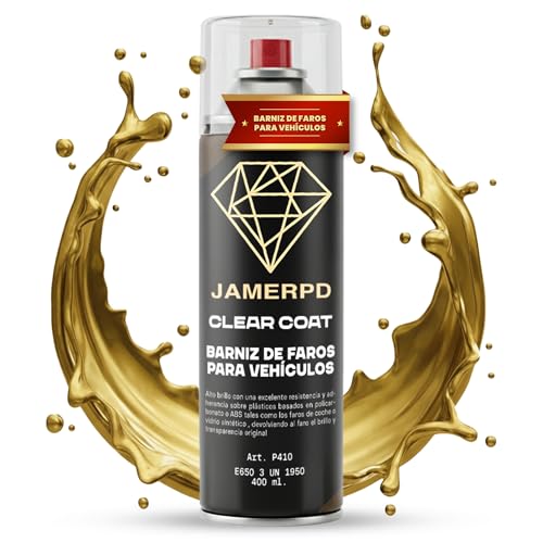 JAMERPD Pulir Faros Coche con Barniz Faros Coche - Alto Brillo y Excelente Resistencia - Adherencia sobre Plásticos - Devolviendo el Brillo y Transparencia Original de los Faros - 400 ml - imagen 6