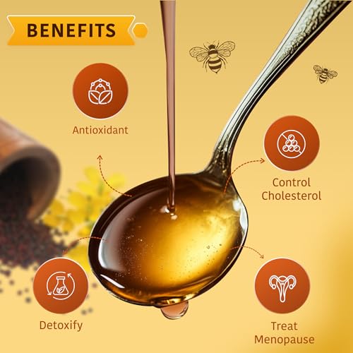 Image of NIYAMAYA Mustard Honey 1 kg Jar | 100% Pure Honey | Unprocessed Natural Mustard Shahad | No Sugar No Adulteration
