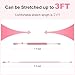 Coiled Lightning Cable 3 FT 2-Pack Apple CarPlay Cable Pink Car Accessories, [MFi Certified] Short USB to Lightning Cable, Cute iPhone Charger Cord - Pink