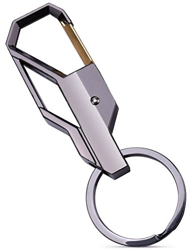 SOOKOO Car Key Chain with Carabiner Key Ring Clip Business Keychain for men