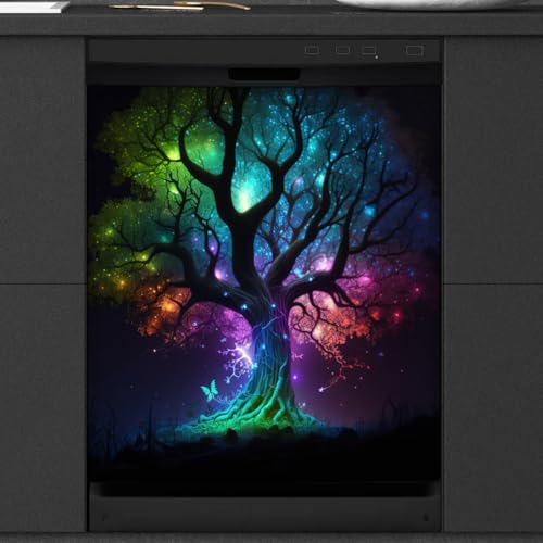 Dishwasher Magnet Cover Tree of Life Butterfly 23