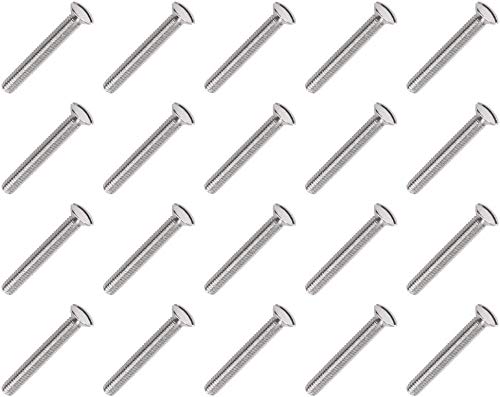 ELECTRICAL SCREW CHROME M3.5 LONG MACHINE LIGHT SWITCH PLUG SOCKET (50, M3.5 x 70)