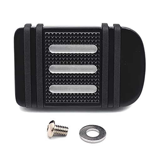 HTTMT MT216-100-BK Style 100- Black Large Brake Pedal Pad Compatible with Harley 1980-2017 Touring Trike (Road King/CVO Street Glide/Road Glide FLTRX) HTTMT MT216-100-BK Style 100- Black Large Brake Pedal Pad Compatible with Harley 1980-2017 Touring Trike (Road King/CVO Street Glide/Road Glide FLTRX)