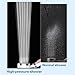 JOYROBIN High Pressure Shower Head with Dual Filtration System,Built-in Natural Mineral Filter Beads,Detachable Stainless Steel Panel,Hard Water Filtered,Anti Clog Nozzles,Tool-free Installation