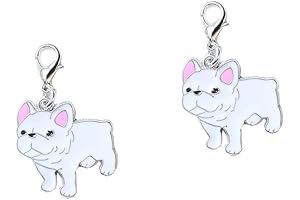Adorable French Bulldog Dog Keychain Set