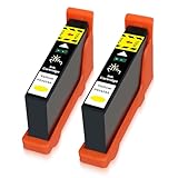 Compatible LX900 Ink Cartridge Replacement for Primera 53424 Yellow Ink Used with Primera LX900 Ink Printers (2 Pack)