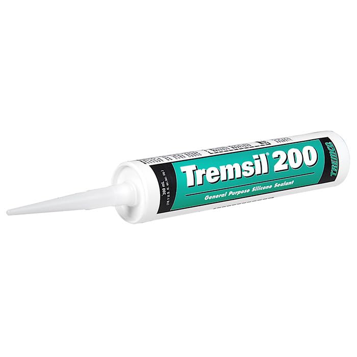 Tremco 9718004 - Sellador de silicona transparente Tremsil 200