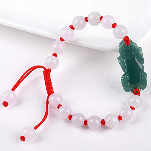 Bracelet en jade birman naturel type cargo glace bijou femmes - 4
