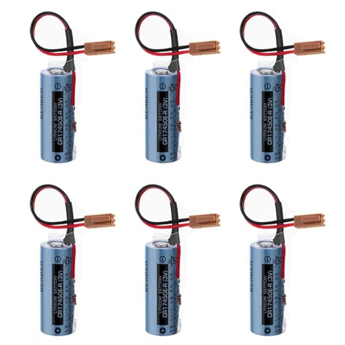 DUDUTANG 6���� CR17450E-R 3V 2400mAh PLC �����p�o�b�e���[ �g���̂ă��`�E���d�r�i�[�d�s�j���F�̃v���O�t��