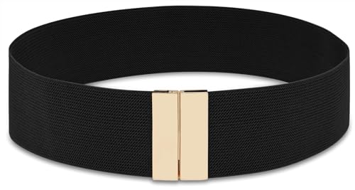 Wide Elastic Waist Belts for Women Vintage Stretch Belts for Dresses
