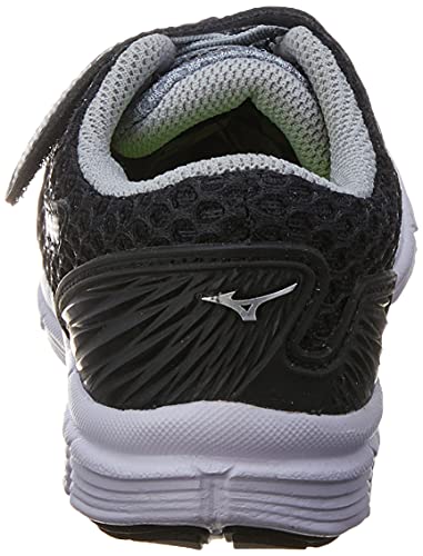 Tênis Mirai Kids, Mizuno, Criança Unissex, Preto/Prata/Cinza, 28