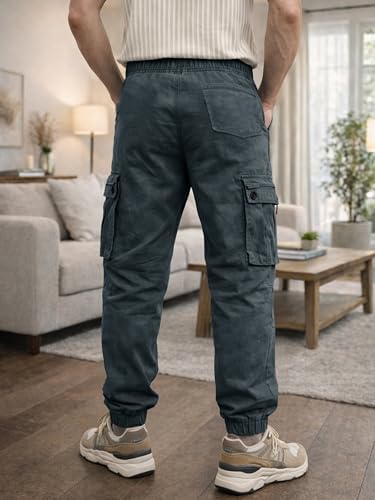 Image of Noble Monk Cargo for Men || Cotton Cargo Pant || Stylish Multi-Pocket Casual Trousers for Men