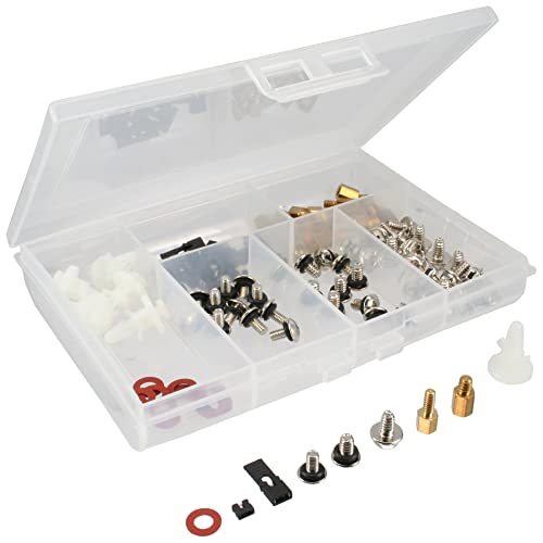 InLine 77789 °C PC SCREW SET FOR 96 PC Mount, Silver/Metallic
