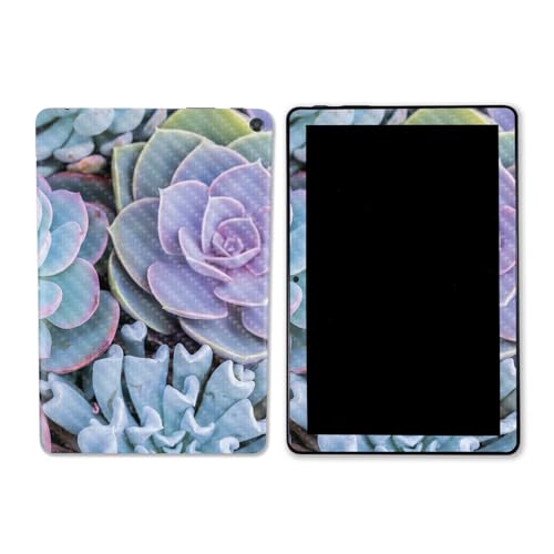 MightySkins Carbon Fiber Skin Compatible with Amazon Kindle Fire HD 10 (2023) - Succulent | Protective, Durable Textured Carbon Fiber Finish | Easy to Apply & Change Styles | Made in The USA