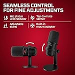HyperX SoloCast – USB Condenser Gaming Microphone, for PC, PS4, PS5 and Mac, Tap-to-Mute Sensor, Cardioid Polar Pattern, great for Streaming, Podcasts, Twitch, YouTube, Discord,Black - Image 5