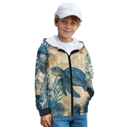 Suobstales Girls Boys Sweatshirt Zip Up Hoodies Long Sleeve Sports Jacket with Pocket Athletic Hoodie Outerwear Top Size 6-163