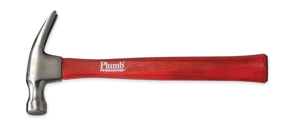 Plumb 22 oz. Premium Autograf Rip Claw Checkered Face Hammer with Hickory Handle - 11442
