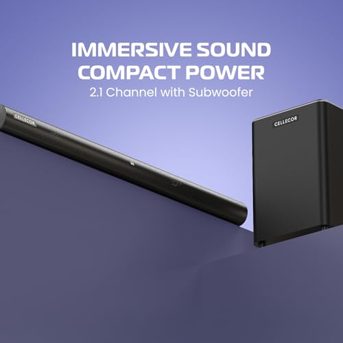 Image of CBS-02 ULTRABAR Soundbar with Bluetooth 5.3, Virtual 3D Sound, Smart Sound Modes, LED Display & Remote Control