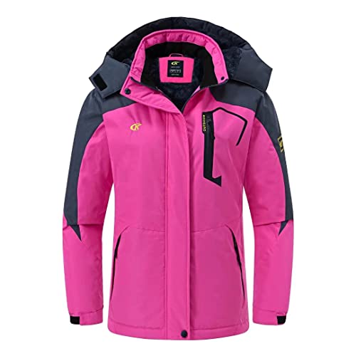 Pdbokew Women's Skiing Snowboarding Jackets Fleece Hood Mountain Snow Coat #TOP5