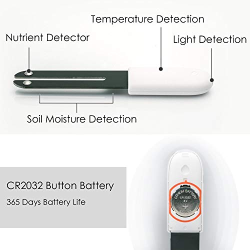 image for CHYBFU VegTrug Soil Tester, Smart Plant Monitor Bluetooth 4 in 1 Detec