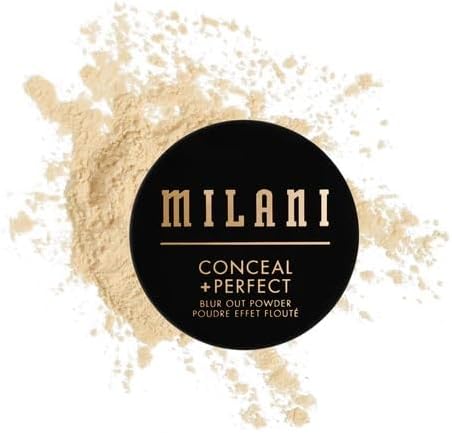 Milani Conceal + Perfect Setting Powder Makeup -Banana Blur Out Talc-free Formula, Pore Blurring Filtered Finish