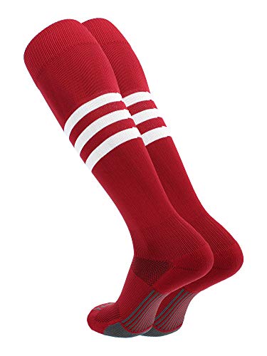 Image of Baseball & Softball Socks | USA Made Dugout Series Striped | Over the Calf | Sizing for Youth Boys, Girls, Men, & Women's