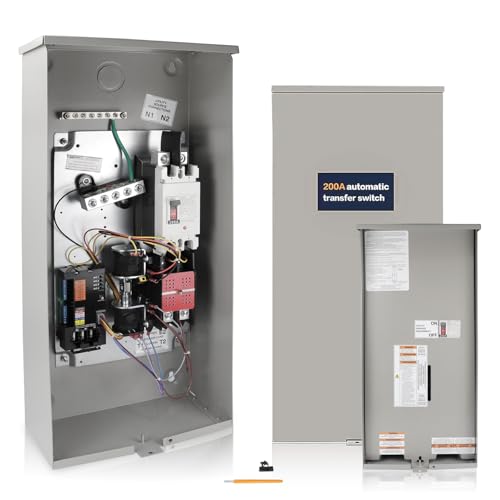 200 Amp Single Phase Generator Automatic Transfer Switch Compatible with
