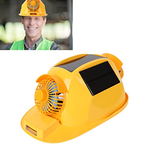 Casco de construcción con ventilador solar para protegerte del calor 6