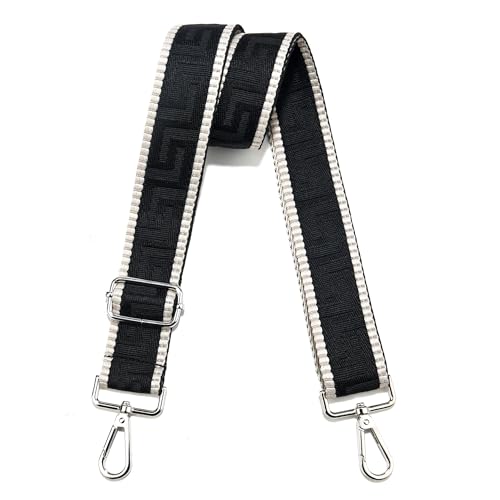 Image of Wide Purse Strap Replacement Crossbody Canvas Shoulder Bag, Universal Adjustable Straps for Bags(55 inchLong)